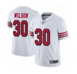 Youth San Francisco 49ers #30 Jeff Wilson Limited White Rush Vapor Untouchable Football Jersey