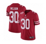 Youth San Francisco 49ers #30 Jeff Wilson Red Team Color Vapor Untouchable Limited Player Football Jersey