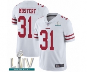 Youth San Francisco 49ers #31 Raheem Mostert White Vapor Untouchable Limited Player Super Bowl LIV Bound Football Jersey