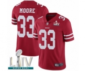Youth San Francisco 49ers #33 Tarvarius Moore Red Team Color Vapor Untouchable Limited Player Super Bowl LIV Bound Football Jersey