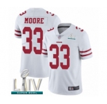 Youth San Francisco 49ers #33 Tarvarius Moore White Vapor Untouchable Limited Player Super Bowl LIV Bound Football Jersey