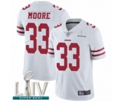Youth San Francisco 49ers #33 Tarvarius Moore White Vapor Untouchable Limited Player Super Bowl LIV Bound Football Jersey