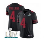 Youth San Francisco 49ers #4 Nick Mullens Black Vapor Untouchable Limited Player Super Bowl LIV Bound Football Jersey