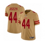 Youth San Francisco 49ers #44 Kyle Juszczyk Limited Gold Inverted Legend Football Jersey