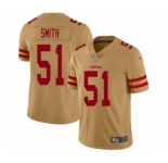 Youth San Francisco 49ers #51 Malcolm Smith Limited Gold Inverted Legend Football Jersey