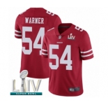 Youth San Francisco 49ers #54 Fred Warner Red Team Color Vapor Untouchable Limited Player Super Bowl LIV Bound Football Jersey