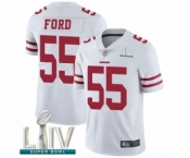 Youth San Francisco 49ers #55 Dee Ford White Vapor Untouchable Limited Player Super Bowl LIV Bound Football Jersey