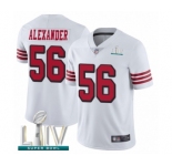 Youth San Francisco 49ers #56 Kwon Alexander Limited White Rush Vapor Untouchable Super Bowl LIV Bound Football Jersey