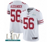 Youth San Francisco 49ers #56 Kwon Alexander White Vapor Untouchable Limited Player Super Bowl LIV Bound Football Jersey