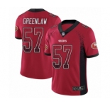 Youth San Francisco 49ers #57 Dre Greenlaw Limited Red Rush Drift Fashion Football Jersey