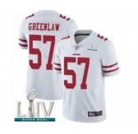 Youth San Francisco 49ers #57 Dre Greenlaw White Vapor Untouchable Limited Player Super Bowl LIV Bound Football Jersey
