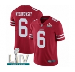 Youth San Francisco 49ers #6 Mitch Wishnowsky Red Team Color Vapor Untouchable Limited Player Super Bowl LIV Bound Football Jersey