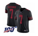 Youth San Francisco 49ers #7 Colin Kaepernick Black Vapor Untouchable Limited Player 100th Season Football Jersey