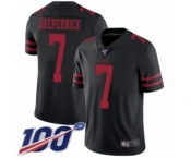 Youth San Francisco 49ers #7 Colin Kaepernick Black Vapor Untouchable Limited Player 100th Season Football Jersey