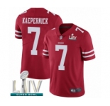 Youth San Francisco 49ers #7 Colin Kaepernick Red Team Color Vapor Untouchable Limited Player Super Bowl LIV Bound Football Jersey