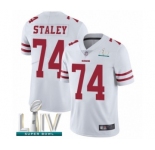 Youth San Francisco 49ers #74 Joe Staley White Vapor Untouchable Limited Player Super Bowl LIV Bound Football Jersey