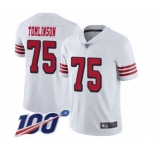 Youth San Francisco 49ers #75 Laken Tomlinson Limited White Rush Vapor Untouchable 100th Season Football Jersey