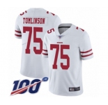 Youth San Francisco 49ers #75 Laken Tomlinson White Vapor Untouchable Limited Player 100th Season Football Jersey
