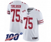 Youth San Francisco 49ers #75 Laken Tomlinson White Vapor Untouchable Limited Player 100th Season Football Jersey