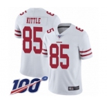 Youth San Francisco 49ers #85 George Kittle White Vapor Untouchable Limited Player 100th Season Football Jersey