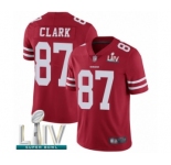 Youth San Francisco 49ers #87 Dwight Clark Red Team Color Vapor Untouchable Limited Player Super Bowl LIV Bound Football Jersey