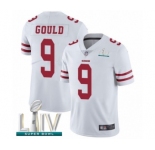 Youth San Francisco 49ers #9 Robbie Gould White Vapor Untouchable Limited Player Super Bowl LIV Bound Football Jersey