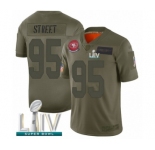 Youth San Francisco 49ers #95 Kentavius Street Limited Olive 2019 Salute to Service Super Bowl LIV Bound Football Jersey