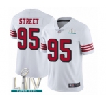 Youth San Francisco 49ers #95 Kentavius Street Limited White Rush Vapor Untouchable Super Bowl LIV Bound Football Jersey