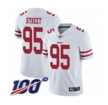 Youth San Francisco 49ers #95 Kentavius Street White Vapor Untouchable Limited Player 100th Season Football Jersey