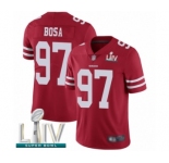 Youth San Francisco 49ers #97 Nick Bosa Red Team Color Vapor Untouchable Limited Player Super Bowl LIV Bound Football Jersey