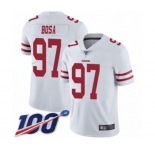 Youth San Francisco 49ers #97 Nick Bosa White Vapor Untouchable Limited Player 100th Season Football Jersey