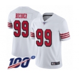 Youth San Francisco 49ers #99 DeForest Buckner Limited White Rush Vapor Untouchable 100th Season Football Jersey
