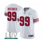 Youth San Francisco 49ers #99 DeForest Buckner Limited White Rush Vapor Untouchable Super Bowl LIV Bound Football Jersey