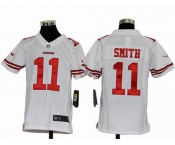nike youth nfl jerseys san francisco 49ers #11 smith white[nike]