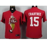 nike youth nfl jerseys san francisco 49ers #15 crabtree red[portrait fashion]
