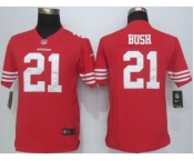 nike youth nfl jerseys san francisco 49ers #21 bush red[nike][bush]
