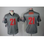 nike youth nfl jerseys san francisco 49ers #21 gore grey[Elite shadow]