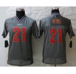 nike youth nfl jerseys san francisco 49ers #21 gore grey[nike vapor]