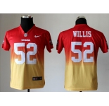 nike youth nfl jerseys san francisco 49ers #52 patrick willis red-yellow[nike drift fashion][second version]