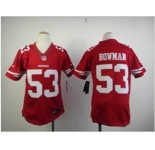 nike youth nfl jerseys san francisco 49ers #53 bowman red[nike limited]