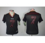nike youth nfl jerseys san francisco 49ers #7 kaepernick black[nike lights out]