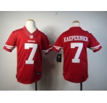 nike youth nfl jerseys san francisco 49ers #7 kaepernick red[nike limited]