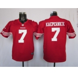 nike youth nfl jerseys san francisco 49ers #7 kaepernick red[nike]