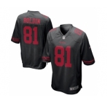 nike youth nfl jerseys san francisco 49ers #81 boldin black[nike limited]