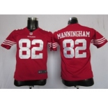 nike youth nfl jerseys san francisco 49ers #82 mario manningham red[nike]