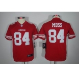 nike youth nfl jerseys san francisco 49ers #84 moss red[nike limited]