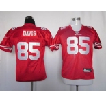 nike youth nfl jerseys san francisco 49ers #85 davis red[nike]