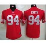nike youth nfl jerseys san francisco 49ers #94 smith red[nike]