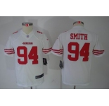 nike youth nfl jerseys san francisco 49ers #94 smith white[nike limited]