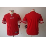 nike youth nfl jerseys san francisco 49ers blank red[nike limited]